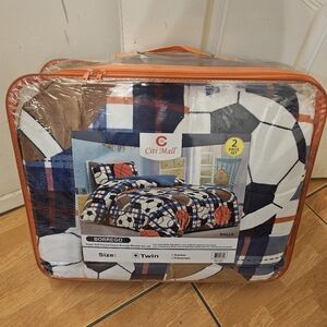 Citi Mall Twin Borrego Blanket Set